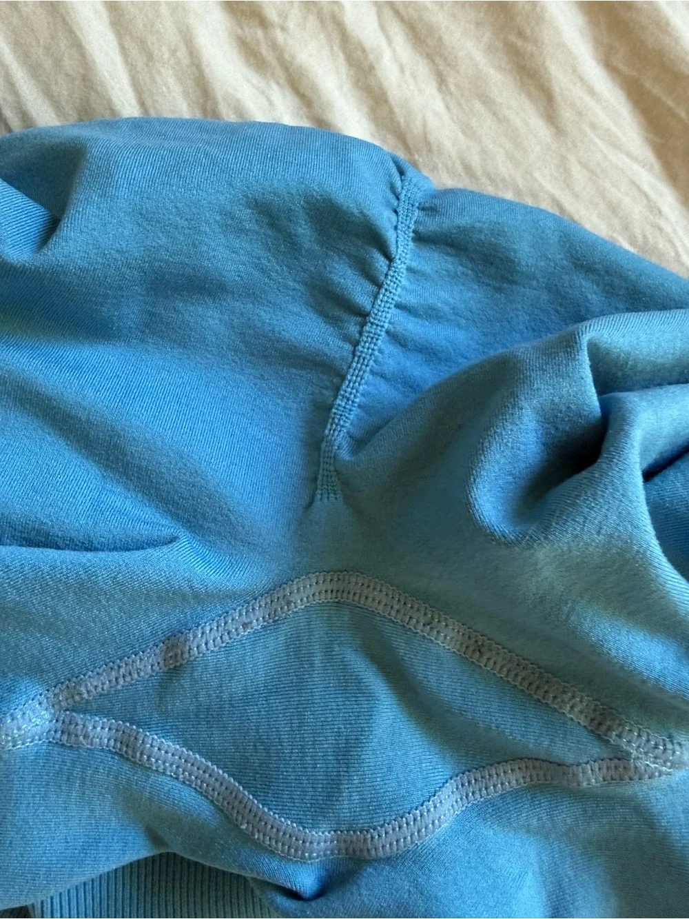 Amazon Seamless High-Waist Teal Bike Shorts